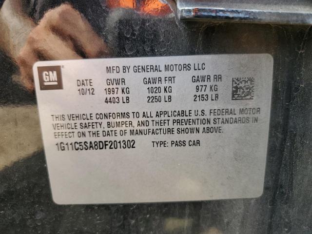 1G11C5SA8DF201302 - 2013 CHEVROLET MALIBU 1LT 黑色 照片 10