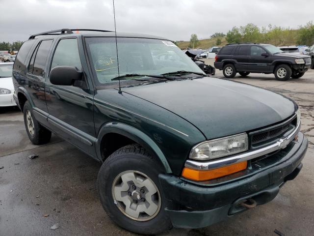 1GNDT13W62K157609 - 2002 CHEVROLET BLAZER GREEN photo 1