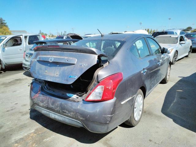 3N1CN7AP4GL841225 - 2016 NISSAN VERSA S GRAY photo 4