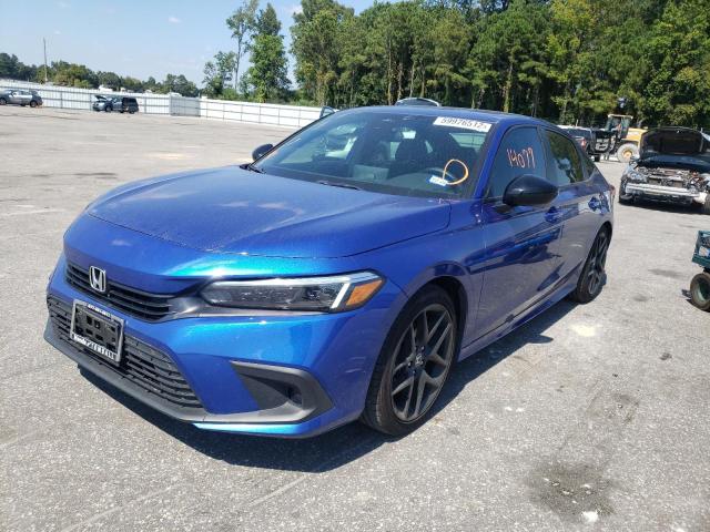 2HGFE2F50NH552029 - 2022 HONDA CIVIC SPOR BLUE photo 2
