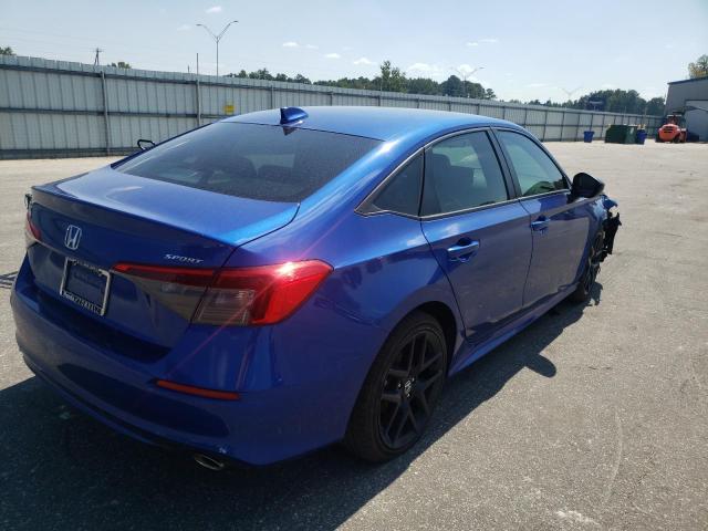 2HGFE2F50NH552029 - 2022 HONDA CIVIC SPOR BLUE photo 4