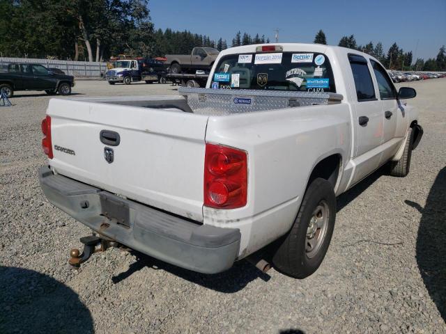 1D7HE28K66S528585 - 2006 DODGE DAKOTA QUA WHITE photo 4