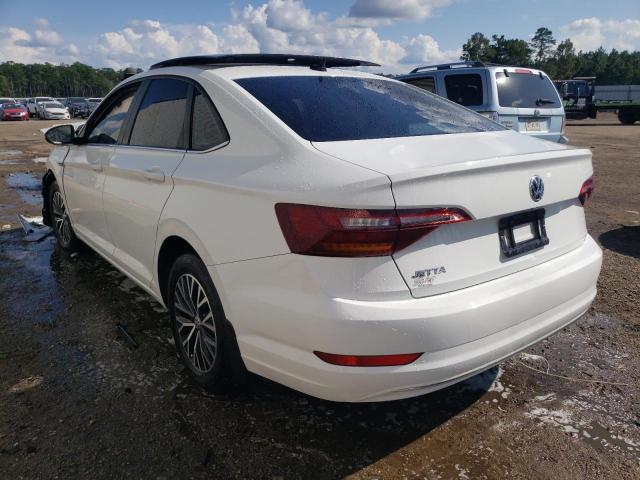 3VWE57BU8KM152427 - 2019 VOLKSWAGEN JETTA SEL WHITE photo 3