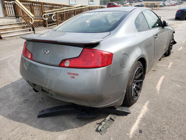 JNKCV54E15M402867 - 2005 INFINITI G35 GRAY photo 4