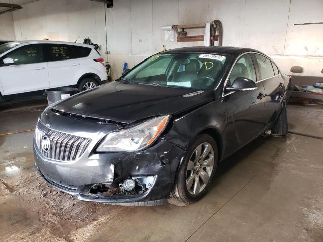 2G4GN5EX9F9206818 - 2015 BUICK REGAL PREM BLACK photo 2