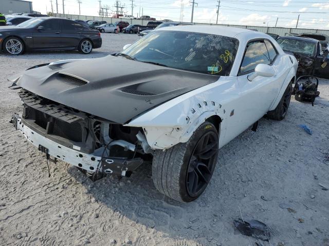 2C3CDZFJ3MH619395 - 2021 DODGE CHALLENGER WHITE photo 2