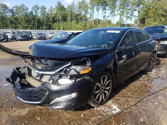 1G1ZG5STXMF058507 - 2021 CHEVROLET MALIBU RS BLACK photo 2