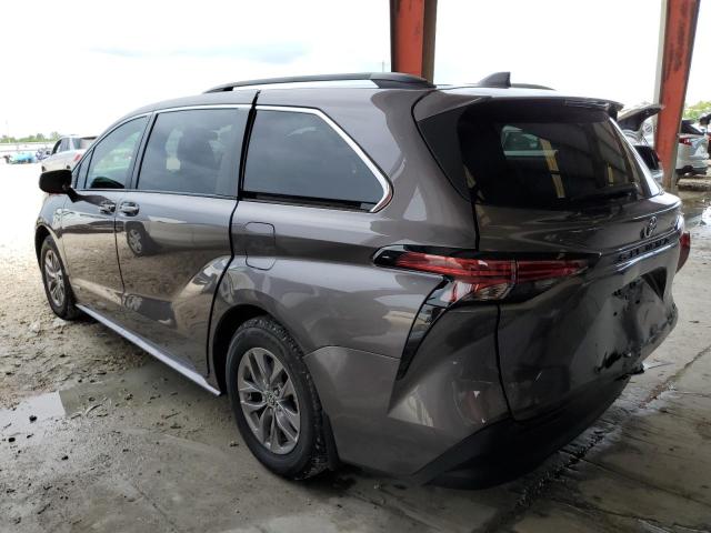 5TDKRKEC5MS033267 - 2021 TOYOTA SIENNA LE CHARCOAL photo 3