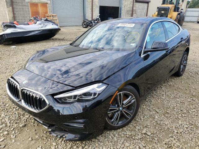 WBA73AK06M7H61296 - 2021 BMW 228XI BLACK photo 2