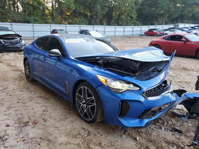 KNAE55LC0P6123716 - 2023 KIA STINGER GT BLUE photo 1