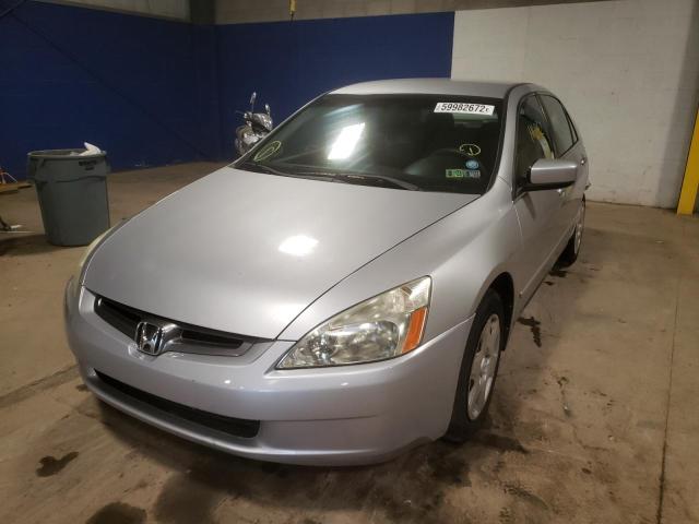 1HGCM66375A029259 - 2005 HONDA ACCORD LX SILVER photo 2