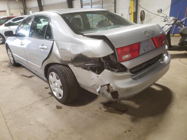 1HGCM66375A029259 - 2005 HONDA ACCORD LX SILVER photo 3