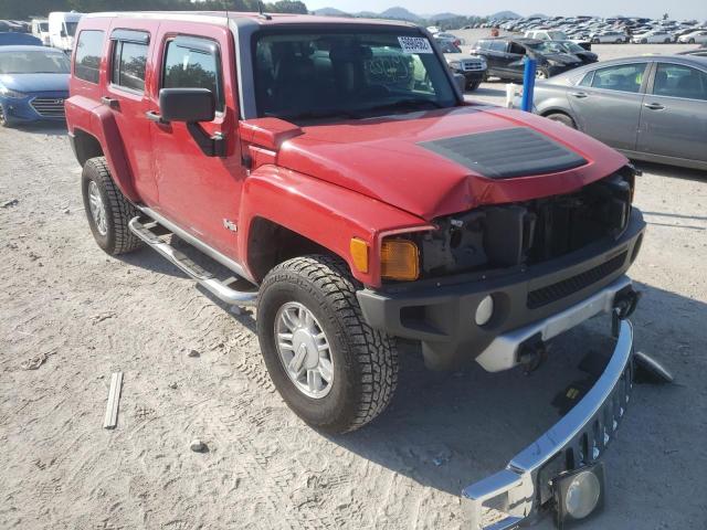5GTEN13E498159003 - 2009 HUMMER H3 RED photo 1