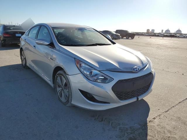 KMHEC4A46FA127789 - 2015 HYUNDAI SONATA HYB SILVER photo 1