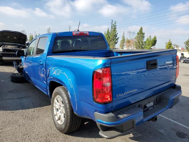 1GCGSCEN5M1245164 - 2021 CHEVROLET COLORADO L BLUE photo 3