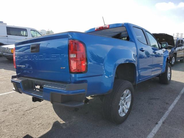 1GCGSCEN5M1245164 - 2021 CHEVROLET COLORADO L BLUE photo 4