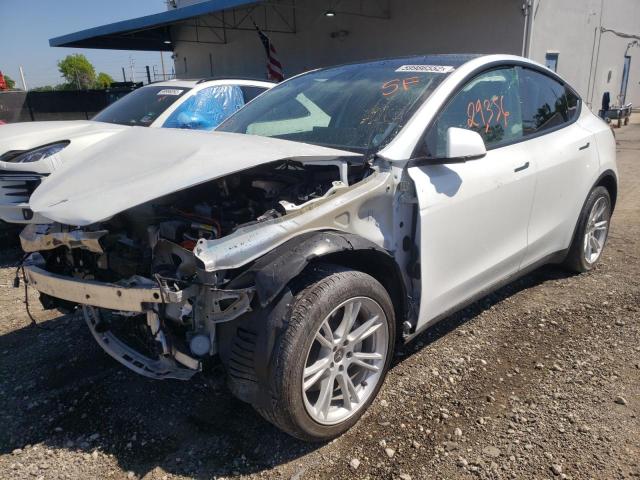 5YJYGDEE2MF192538 - 2021 TESLA MODEL Y WHITE photo 2