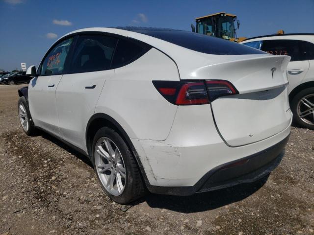 5YJYGDEE2MF192538 - 2021 TESLA MODEL Y Blanc photo 3