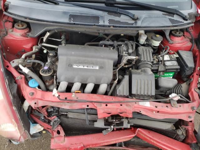 JHMGD37627S049194 - 2007 HONDA FIT S 勃艮第红 照片 7