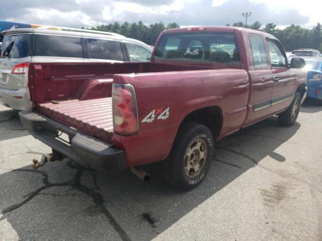 2GCEK19V741256571 - 2004 CHEVROLET SILVERADO RED photo 4