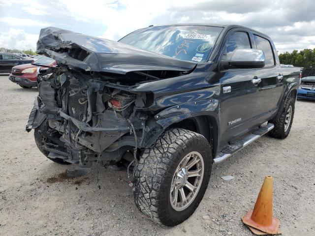 5TFFY5F12EX164221 - 2014 TOYOTA TUNDRA CRE BLACK photo 2