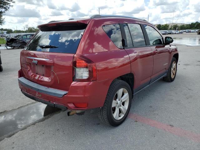 1C4NJCBA7ED690808 - 2014 JEEP COMPASS SP RED photo 4