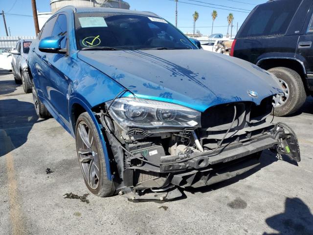 5YMKW8C51F0G93838 - 2015 BMW X6 M BLUE photo 1