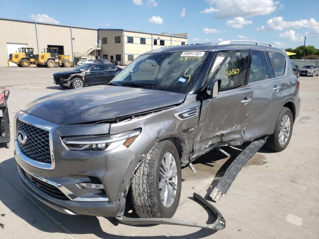 JN8AZ2NF4K9687375 - 2019 INFINITI QX80 LUXE SILVER photo 2