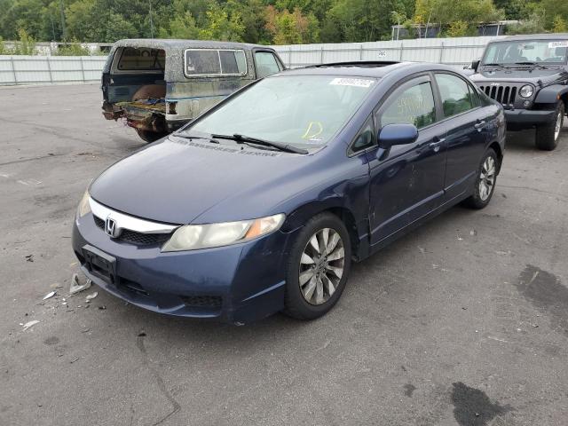 19XFA1F81AE027730 - 2010 HONDA CIVIC EX BLUE photo 2