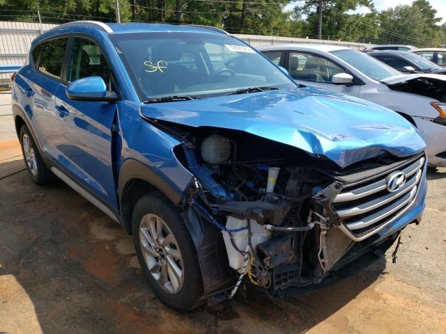 KM8J33A49JU659148 - 2018 HYUNDAI TUCSON SEL BLUE photo 1