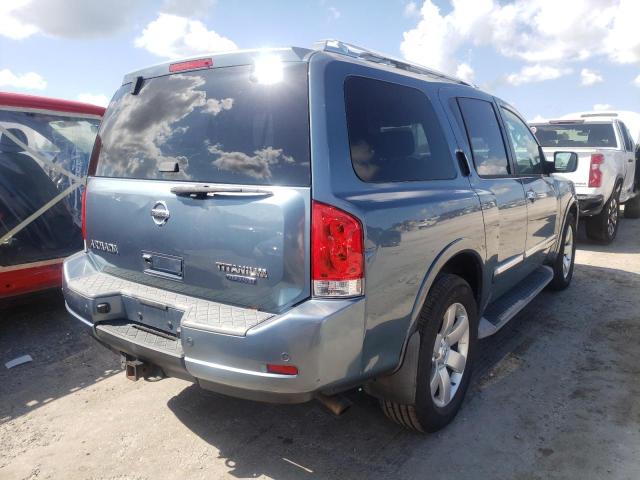 5N1BA0ND2AN604036 - 2010 NISSAN ARMADA SE BLUE photo 4