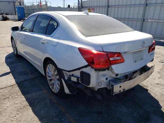 JH4KC1F57EC003572 - 2014 ACURA RLX TECH WHITE photo 3