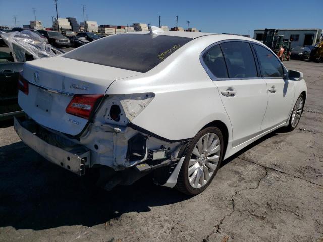 JH4KC1F57EC003572 - 2014 ACURA RLX TECH WHITE photo 4