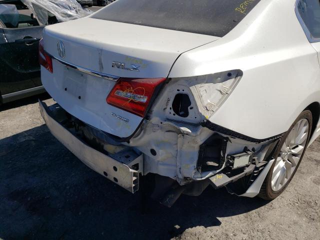 JH4KC1F57EC003572 - 2014 ACURA RLX TECH WHITE photo 9