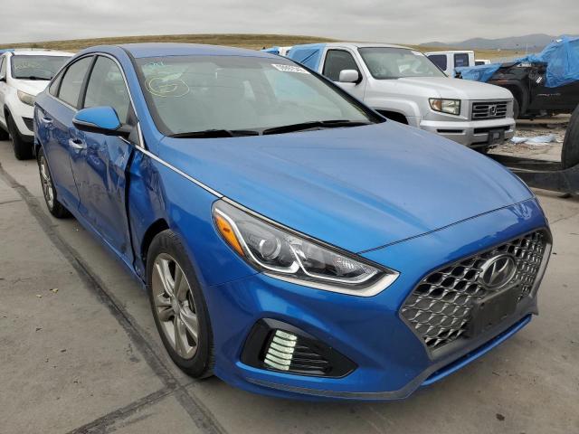 5NPE34AF8KH763221 - 2019 HYUNDAI SONATA LIM BLUE photo 1