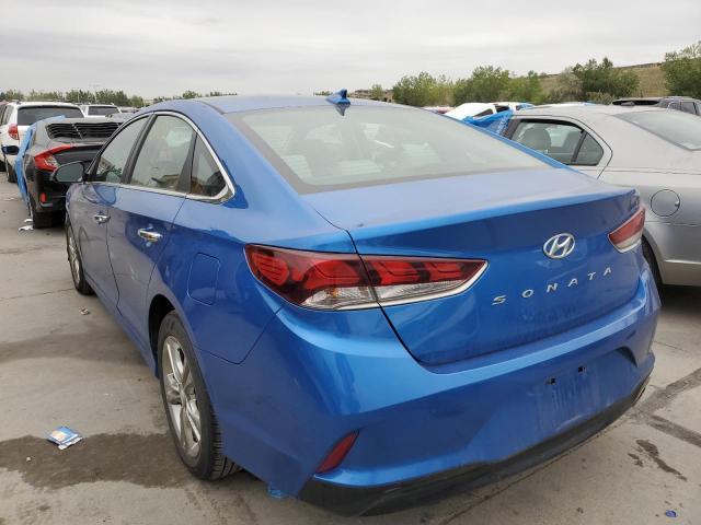 5NPE34AF8KH763221 - 2019 HYUNDAI SONATA LIM BLUE photo 3