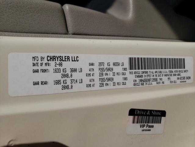 1A8HW58208F129586 - 2008 CHRYSLER ASPEN LIMI CREAM photo 10