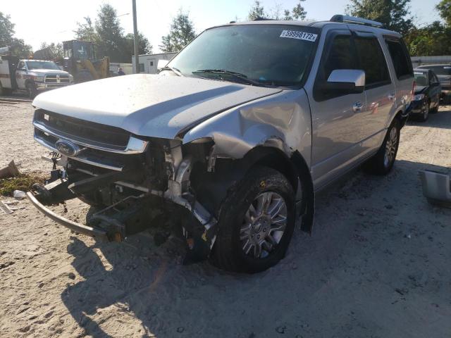 1FMJU1K54BEF06195 - 2011 FORD EXPEDITION SILVER photo 2