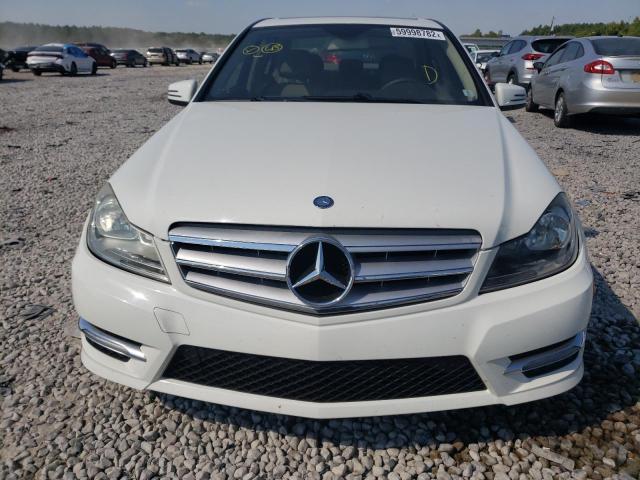 WDDGF4HBXCR235036 - 2012 MERCEDES-BENZ C 250 WHITE photo 9