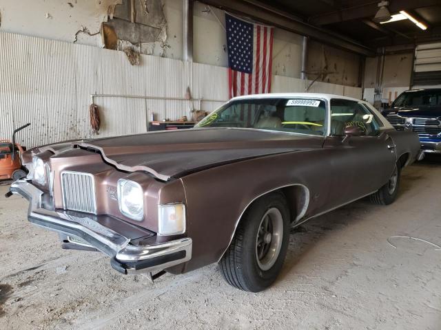 2K57T3P424313 - 1973 PONTIAC GRAND PRIX ყავისფერი ფოტო 2