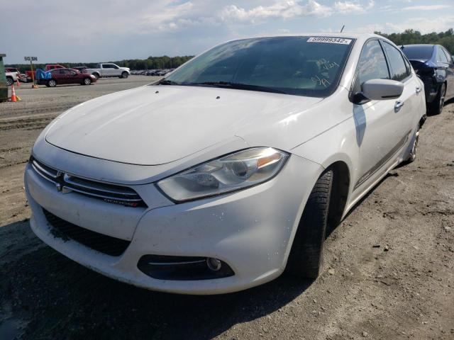 1C3CDFCBXGD518240 - 2016 DODGE DART LIMIT WHITE photo 2