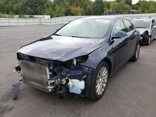 2G4GR5EKXC9134077 - 2012 BUICK REGAL BLUE photo 9