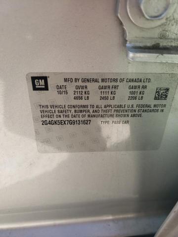 2G4GK5EX7G9131627 - 2016 BUICK REGAL SILVER photo 10