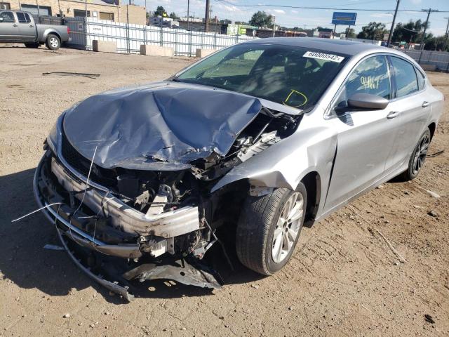 1C3CCCAB1GN117044 - 2016 CHRYSLER 200 LIMITE SILVER photo 2