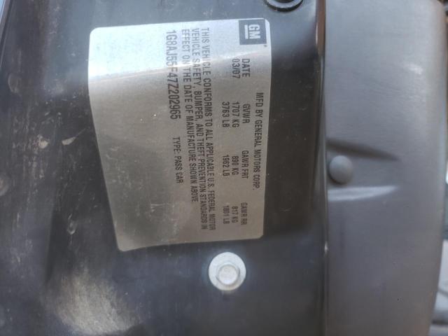1G8AJ55F47Z202965 - 2007 SATURN ION LEVEL BLACK photo 10