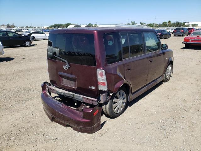JTLKT324140140909 - 2004 TOYOTA SCION XB 勃艮第红 照片 4
