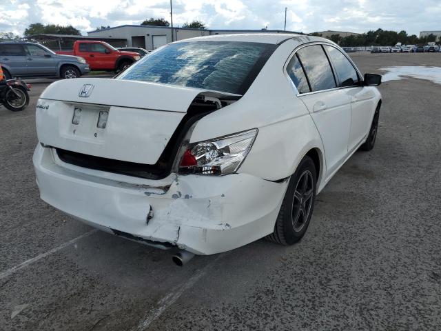 1HGCP26369A008652 - 2009 HONDA ACCORD LX WHITE photo 4