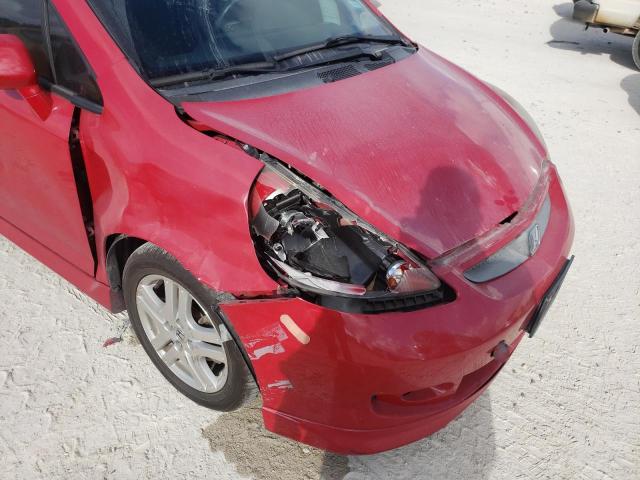 JHMGD386X7S028396 - 2007 HONDA FIT S 红色 照片 9