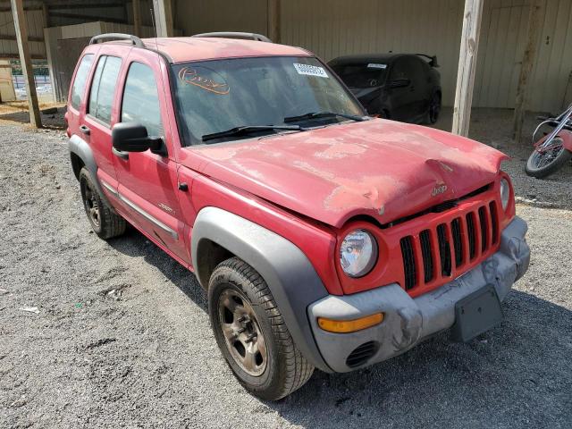 1J4GK48K94W285882 - 2004 JEEP LIBERTY SP RED photo 1