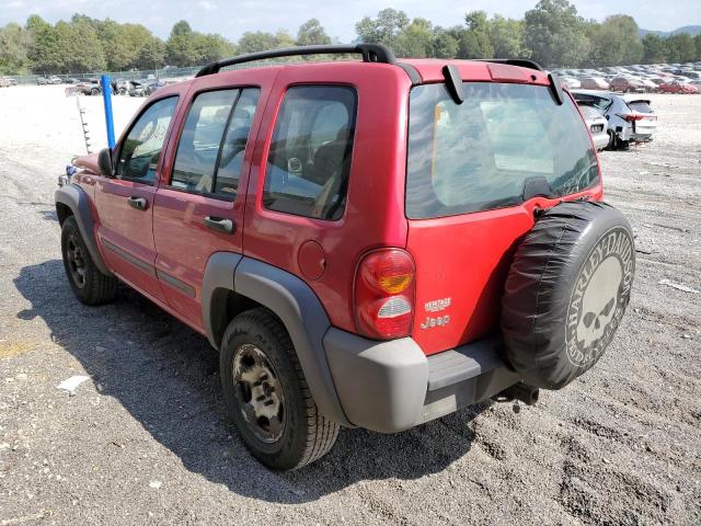 1J4GK48K94W285882 - 2004 JEEP LIBERTY SP RED photo 3